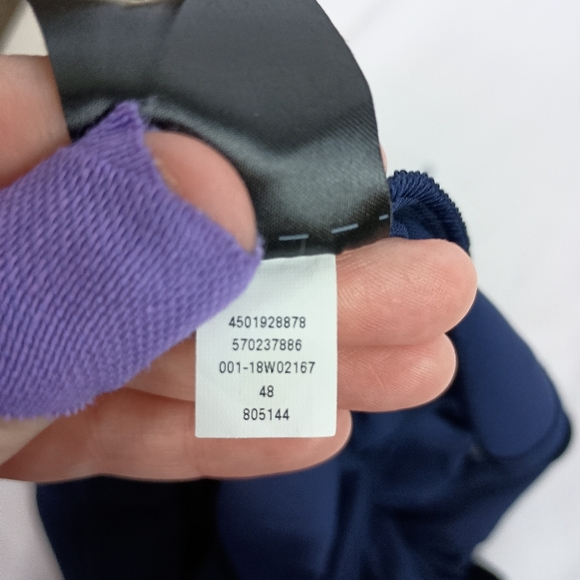 WHITE HOUSE BLACK‎ MARKET Dark Blue W/pearls Sleeveless V-Neck Top(#1,545) - Picture 4 of 10